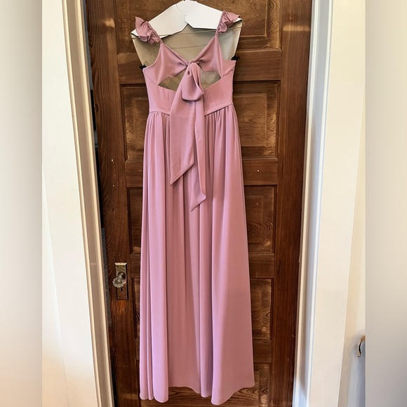 Azazie - Metz Dress in Dusty Rose. Size A4. Fits 5’4” girl in 3” heels - Picture 5 of 7